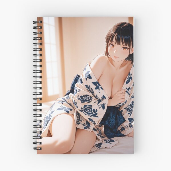 Item preview, Serene Moments in Yukata - Elegant Anime Portrait designed and sold by JapaneseArtAI.