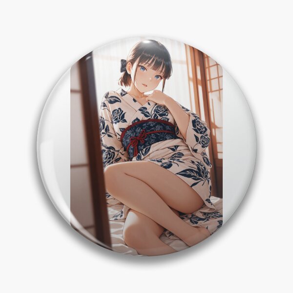 Item preview, Serene Moments in Kimono - Japanese Anime Aesthetic designed and sold by JapaneseArtAI.