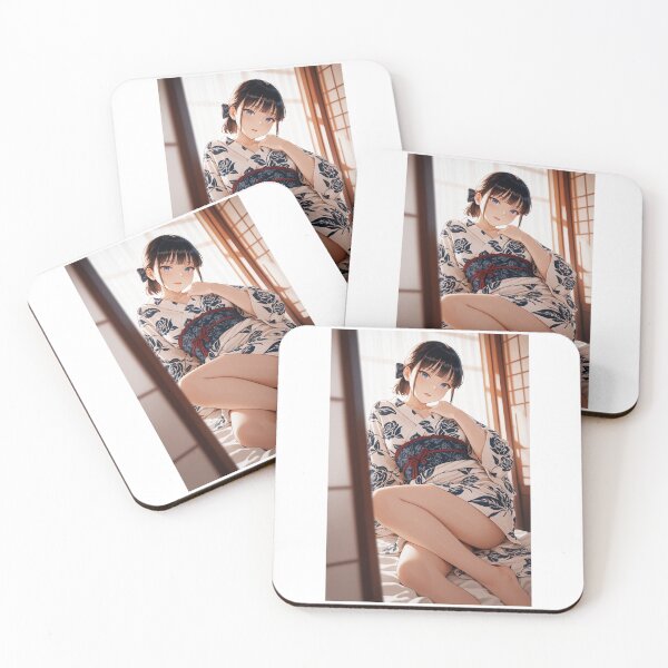 Item preview, Serene Moments in Kimono - Japanese Anime Aesthetic designed and sold by JapaneseArtAI.
