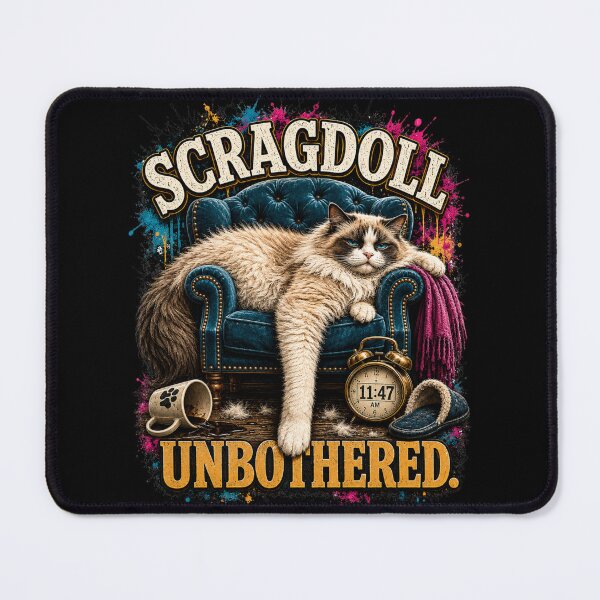Item preview, Scragdoll – Unbothered | Funny Lazy Ragdoll Cat Shirt | Chill Cat Lover Gift designed and sold by EverclearDesign.