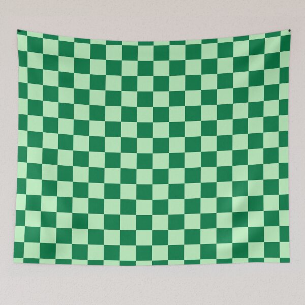 Item preview, Dark Green and Light Green Chequered Pattern designed and sold by Jeallan Designs.