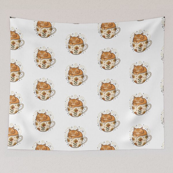 Item preview, Cute Sleeping Cat in Teacup designed and sold by Zee Choice.