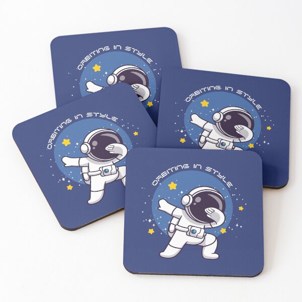 Item preview, Orbiting in Style – Cute Astronaut in Space designed and sold by dude-sign.