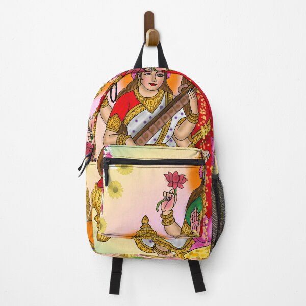 Item preview, Lakshmi Saraswati Ganesha Artwork | Divine Hindu Gods Digital Painting designed and sold by Harshit_Digital_Arts.