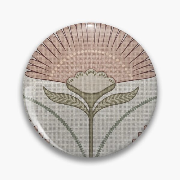 Item preview, Art Deco Scallop Jewel Toned Flower designed and sold by primavera art.
