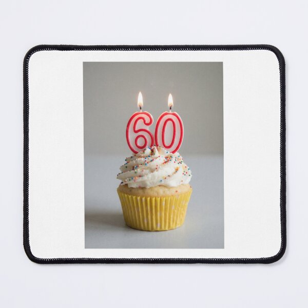 Item preview, 60th birthday cupcake cupcakes cake cakes minimalist happy cute kawaii designed and sold by CheeseBlueprint.