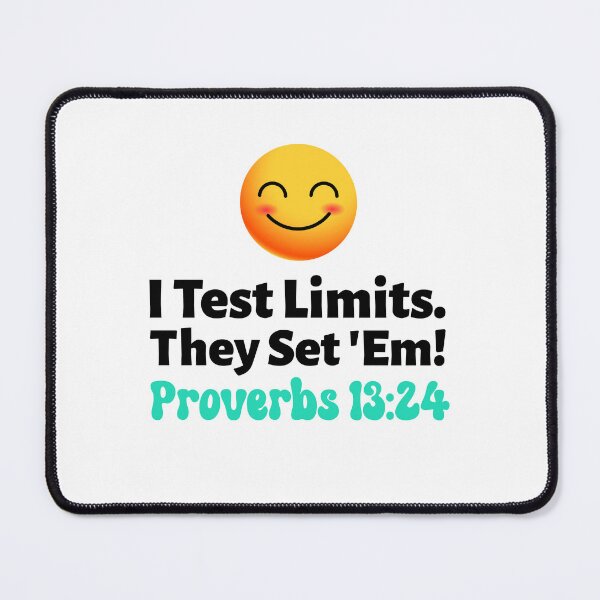 Item preview, I Test Limits They Set Em | Funny Christian Kids Proverbs 13:24 T designed and sold by kjson1.
