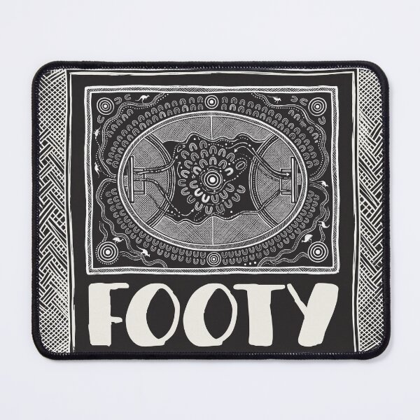 Item preview, Aboriginal Art Australian Rules Footy Print designed and sold by FreiherrPK.