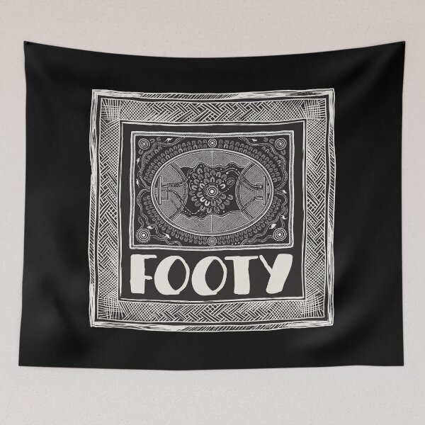 Item preview, Aboriginal Art Australian Rules Footy Print designed and sold by FreiherrPK.