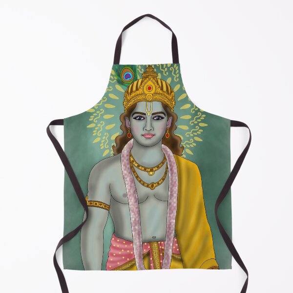 Item preview, Lord Krishna Artwork | Divine Hindu God Digital Painting Illustration designed and sold by Harshit_Digital_Arts.