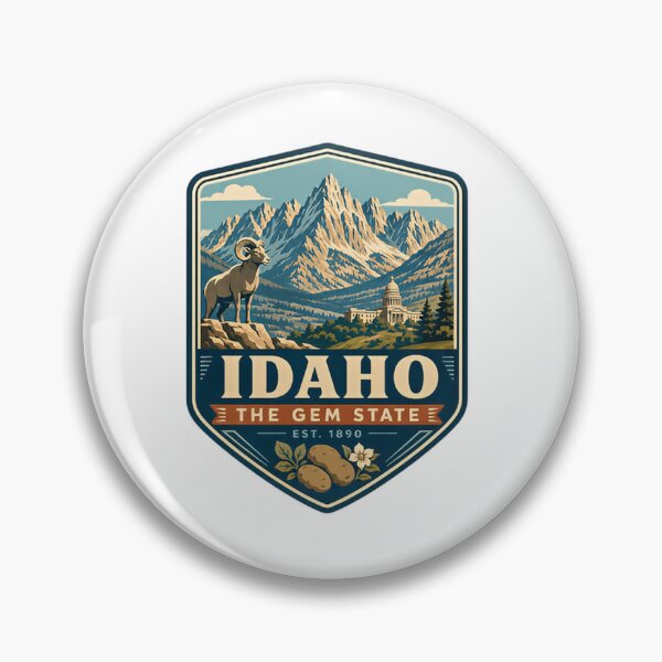 Item preview, Idaho The Gem State Est. 1890 State Pride Traveler Souvenir designed and sold by Simsimah26Parks.
