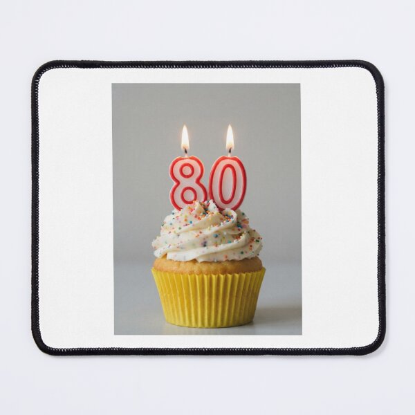Item preview, 80th birthday cupcake cupcakes cake cakes minimalist happy cute kawaii designed and sold by CheeseBlueprint.