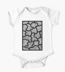 Abstract Contour Lines One Piece - Short Sleeve
