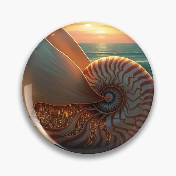 Item preview, Nautilus Shell Coastal City Sunset designed and sold by Michaelragheb.
