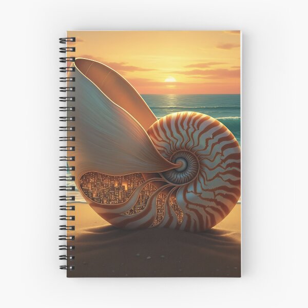 Item preview, Nautilus Shell Coastal City Sunset designed and sold by Michaelragheb.