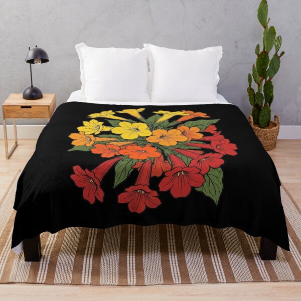 Item preview, Marmalade Bush Vintage Pop Art Floral Print designed and sold by FreiherrPK.