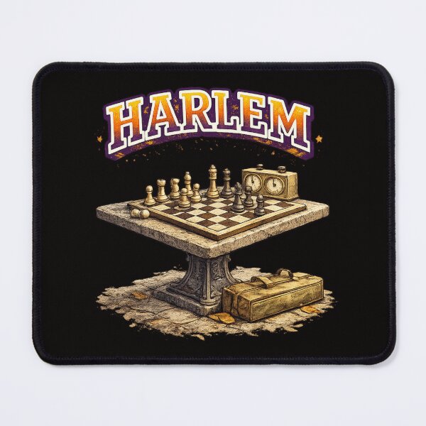 Item preview, Harlem Park Chess Vintage Illustration designed and sold by Tadeusz1.