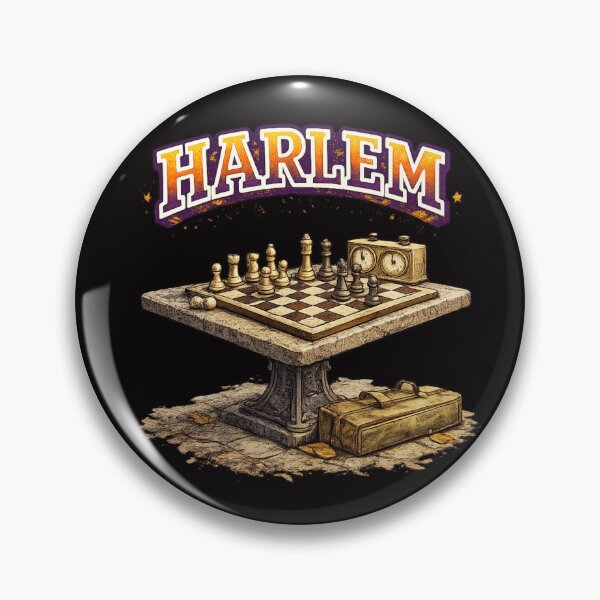Item preview, Harlem Park Chess Vintage Illustration designed and sold by Tadeusz1.