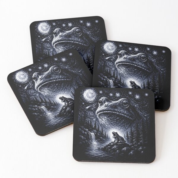 Item preview, Frog Howling to Moon Frogs Howl at The Moon Parody Meme designed and sold by Abirtom.