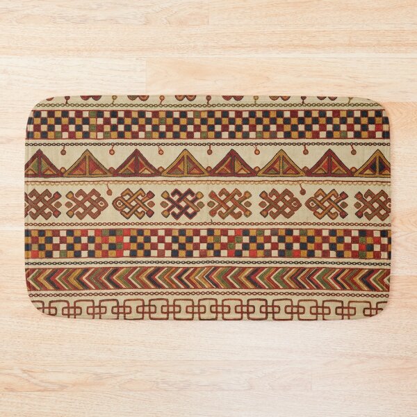 Item preview, Traditional African Embroidered Geometric Pattern Art Print designed and sold by FreiherrPK.
