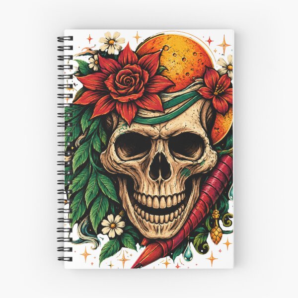 Item preview, Floral Skull Eclipse designed and sold by Del4xe.