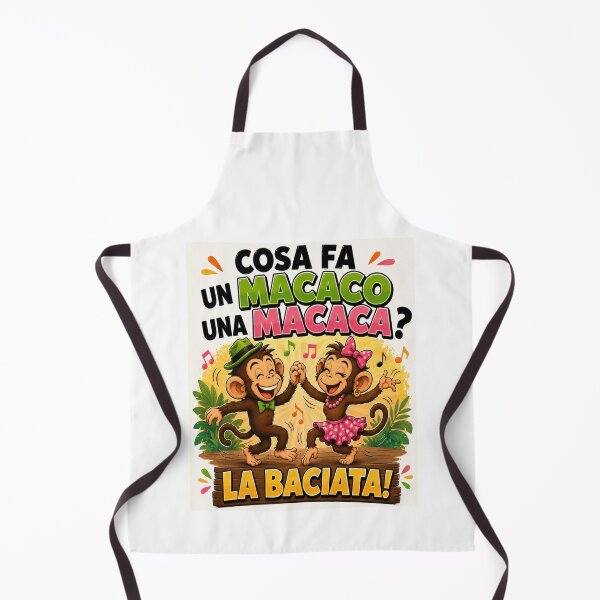 Item preview, Funny Dancing Monkeys – Macaco & Macaca Cartoon Joke designed and sold by RipantinaFantasy .