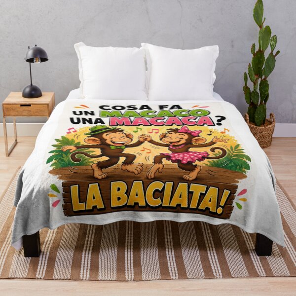 Item preview, Funny Dancing Monkeys – Macaco & Macaca Cartoon Joke designed and sold by RipantinaFantasy .