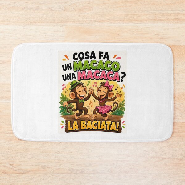 Item preview, Funny Dancing Monkeys – Macaco & Macaca Cartoon Joke designed and sold by RipantinaFantasy .