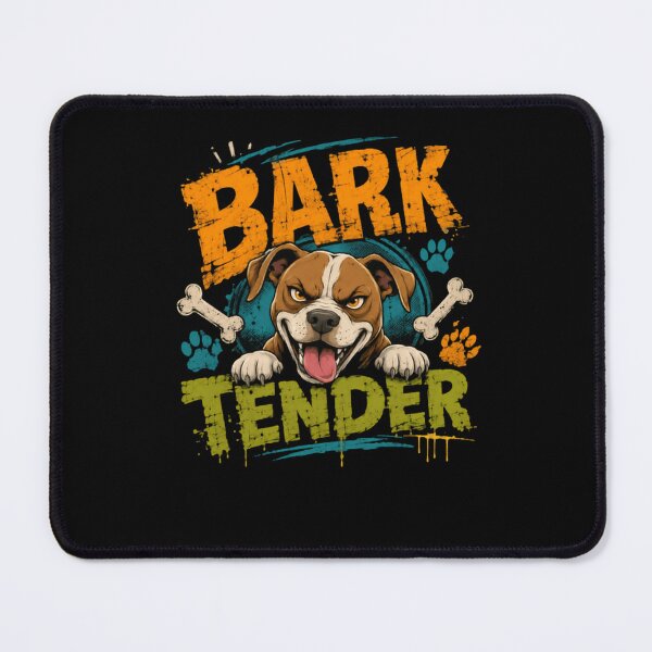 Item preview, Bark Tender Pitbull Dog Humor Bartender Pet Owner designed and sold by HumansStuck12.