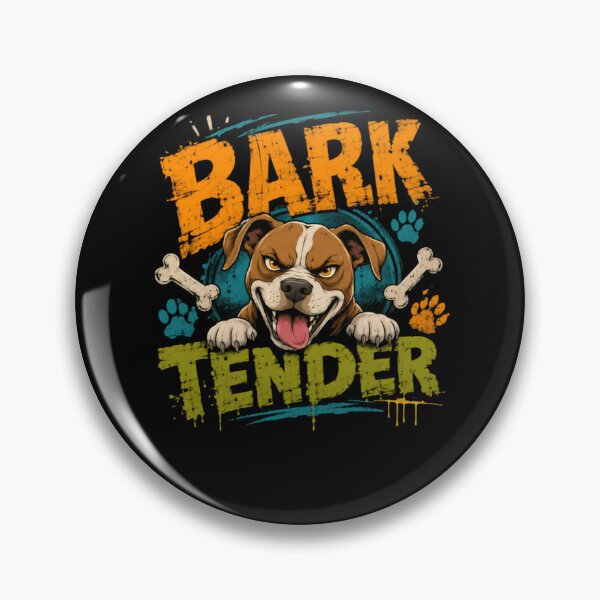 Item preview, Bark Tender Pitbull Dog Humor Bartender Pet Owner designed and sold by HumansStuck12.