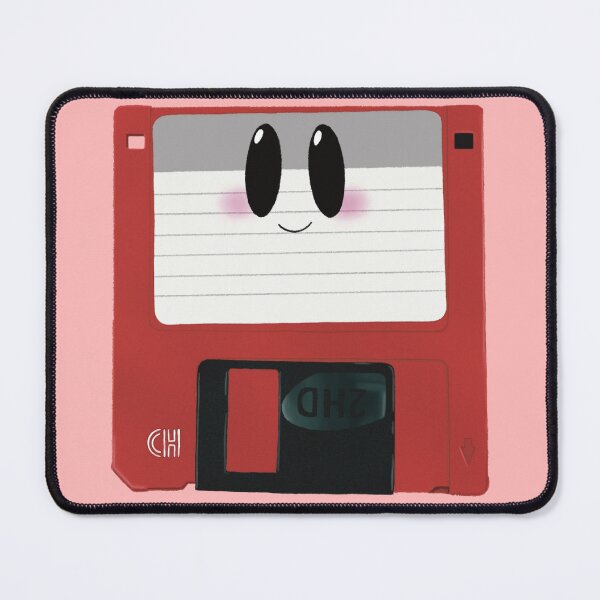 Item preview, Cute 1990s Aesthetic Red Floppy Disc Drawing designed and sold by Designs By Amber.