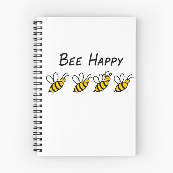 Item preview, Bee Happy Cute Bumble Bee Pun T-Shirt designed and sold by Mossgiel Rd.