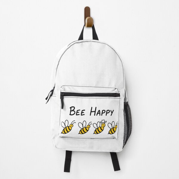 Item preview, Bee Happy Cute Bumble Bee Pun T-Shirt designed and sold by Mossgiel Rd.