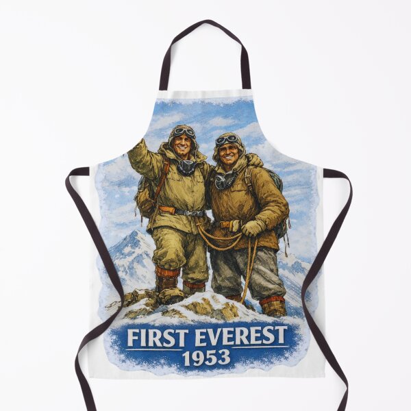 Item preview, First Everest Ascent 1953 Vintage Mountaineering Design designed and sold by GabeMountainArt.