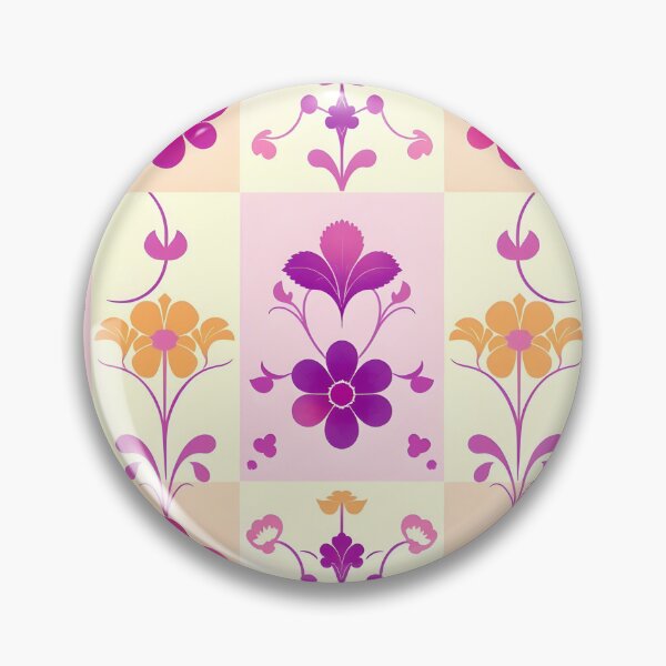 Item preview, Pink and purple floral pattern design designed and sold by Chi261.