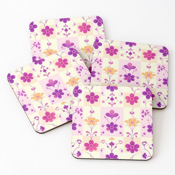 Item preview, Pink and purple floral pattern design designed and sold by Chi261.