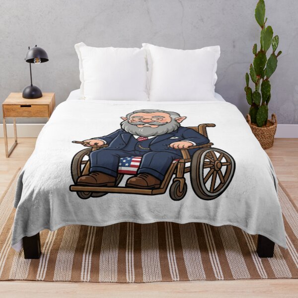 Item preview, President Franklin D Roosevelt Wheelchair Gnome designed and sold by Bad-Decisions-Designs.