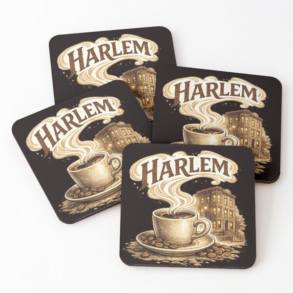 Item preview, Harlem Coffee Culture Vintage Café Illustration designed and sold by Tadeusz1.