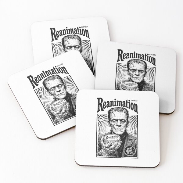 Item preview, Frankenstein Reanimation Halloween Vintage Ad Monster designed and sold by GrandeDuc.