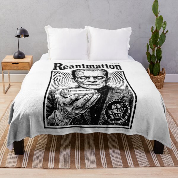 Item preview, Frankenstein Reanimation Halloween Vintage Ad Monster designed and sold by GrandeDuc.