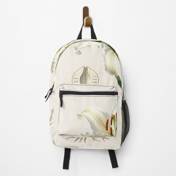 Item preview, Antique White Lily Botanical Plate | Vintage Scientific Flower Illustration designed and sold by Origamoart.