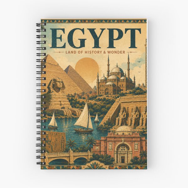Item preview, Egypt Land of History and Wonder Travel Poster designed and sold by LaylaArtStudio.