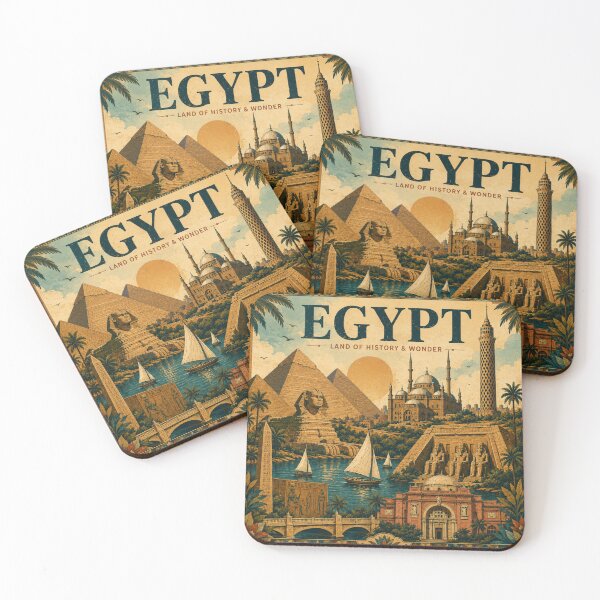 Item preview, Egypt Land of History and Wonder Travel Poster designed and sold by LaylaArtStudio.