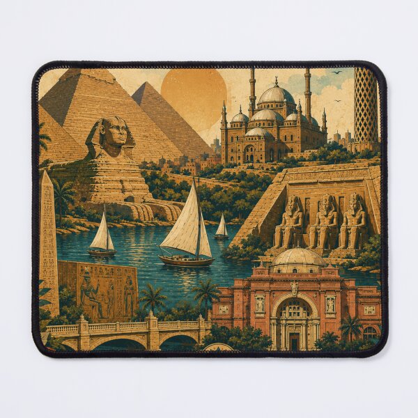 Item preview, Egypt Land of History and Wonder Travel Poster designed and sold by LaylaArtStudio.