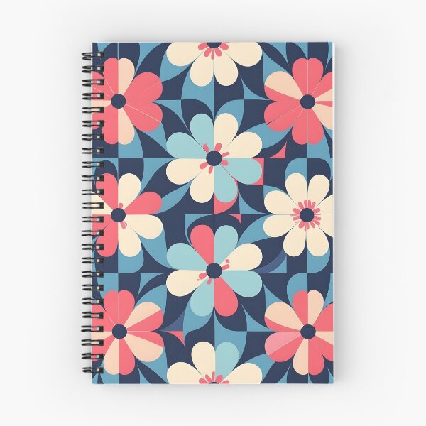 Aperçu de l'œuvre Motif floral bleu et rose créée et vendue par Chi261.