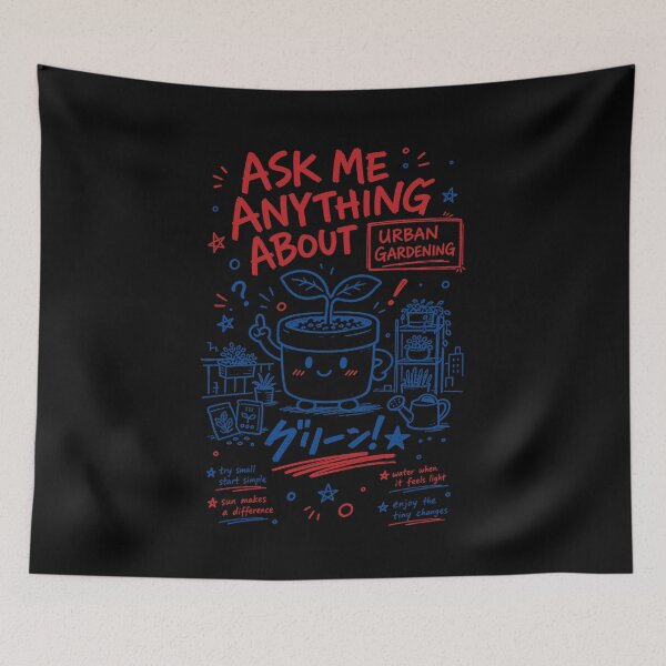 Item preview, Urban Gardening Ask Me Anything designed and sold by LuminOrb.