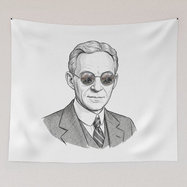 Item preview, Henry Ford Industrialist Sunglasses Reflection designed and sold by Bad-Decisions-Designs.