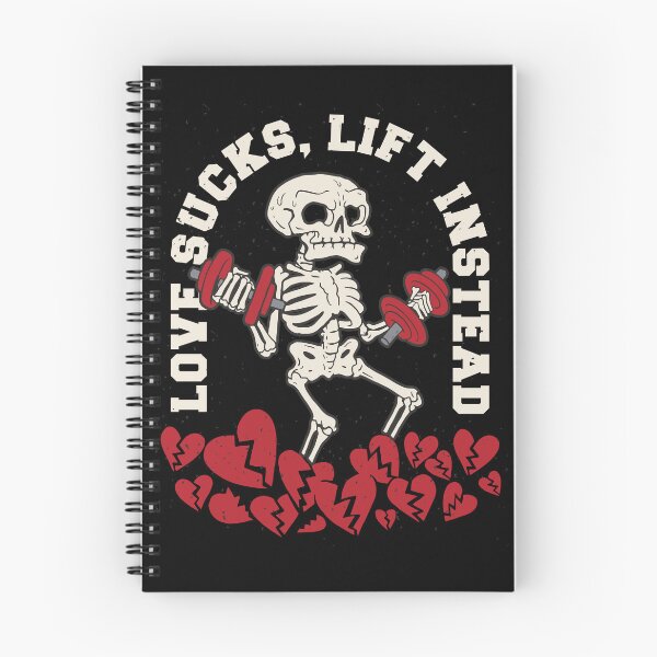 Item preview, Love Sucks Lift Instead Funny Skeleton Anti Valentine Gym designed and sold by Hilal-Studio.