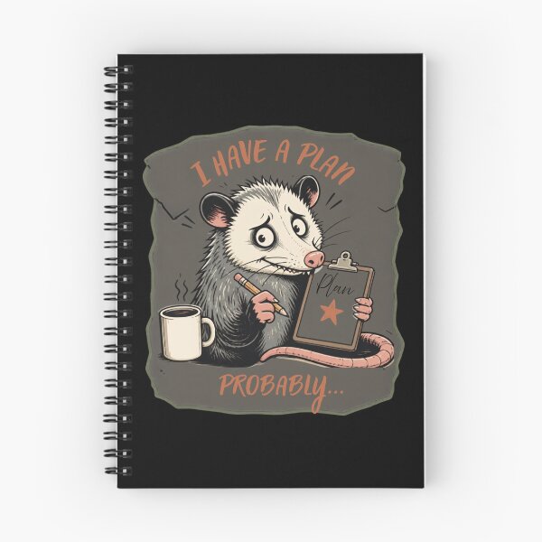 Item preview, I Have a Plan Probably Funny ADHD Possum Design designed and sold by T-version.