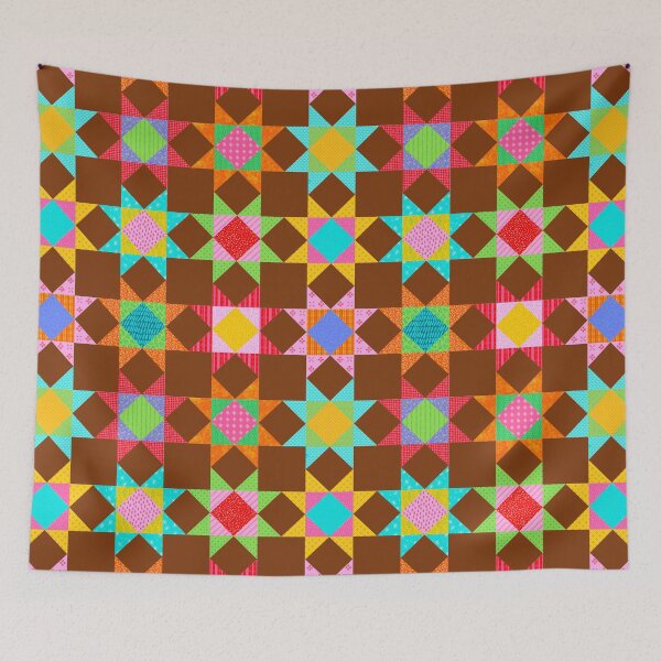 Item preview, Patchwork on Brown designed and sold by MissMelsa.